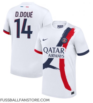 Paris Saint-Germain Desire Doue #14 Replik Auswärtstrikot 2024-25 Kurzarm